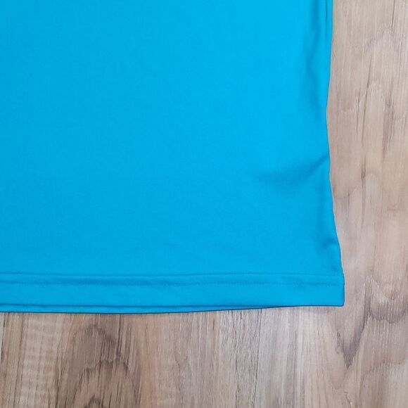 🧡Mi Falcon Blue Short Sleeve Athletic Shirt Large - Picture 5 of 10